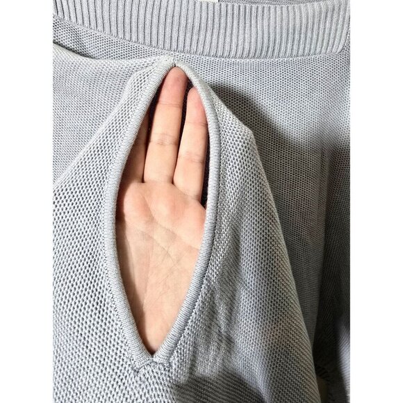 Lululemon Forward Flow Poncho OS Gray Knit Stretch Casual Comfort Silk Blend - Picture 11 of 13